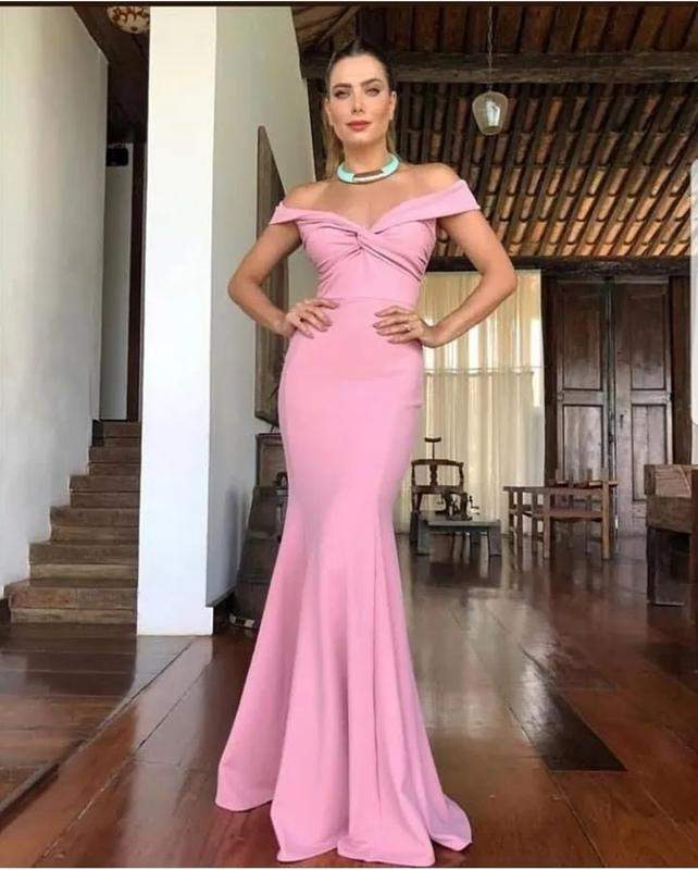 vestido de formatura rosa rose